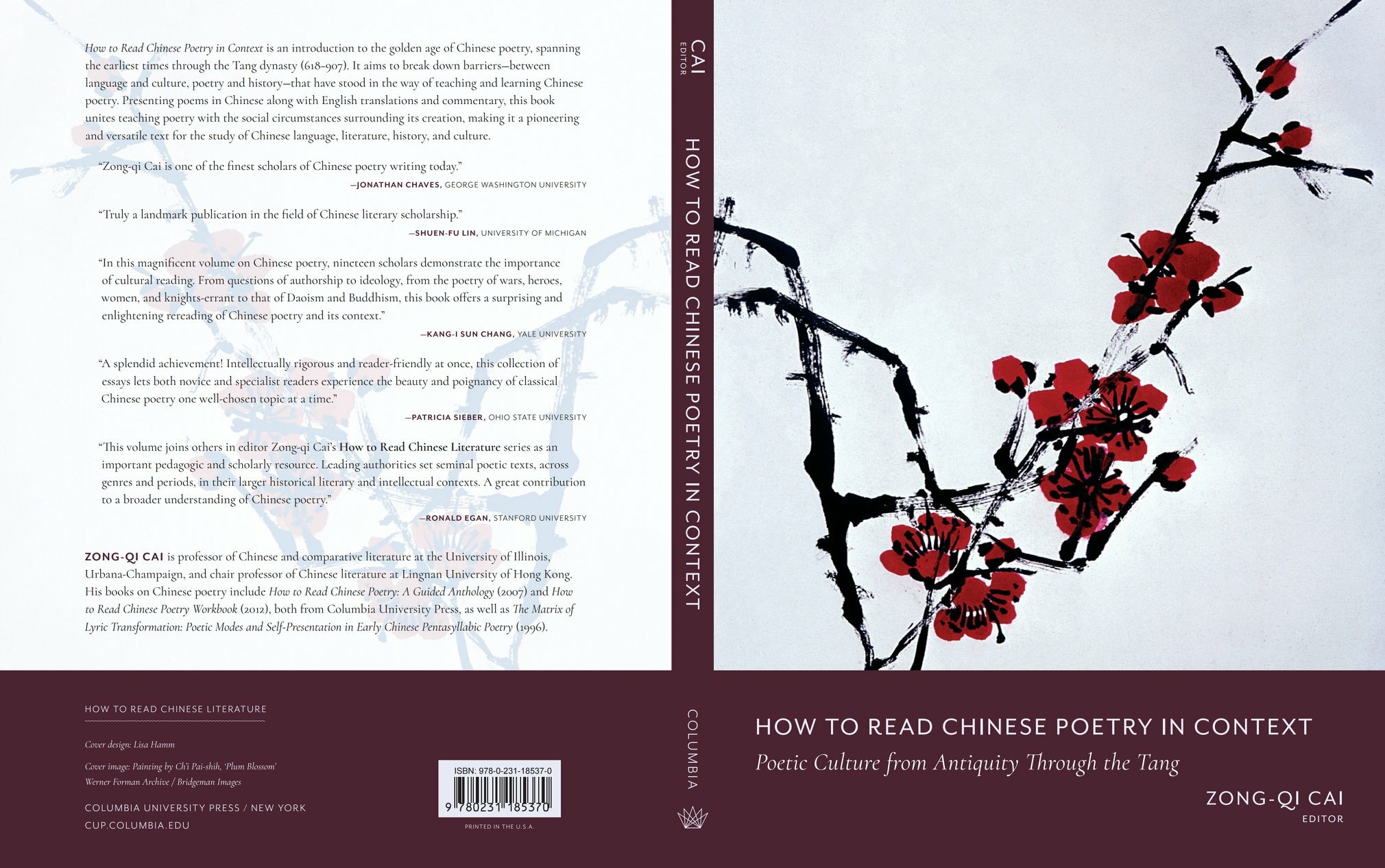 New Book Edited by Zong-qi Cai